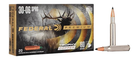 Federal P3006TC1 Premium Trophy Copper  180 Grain .30-06 Springfield
