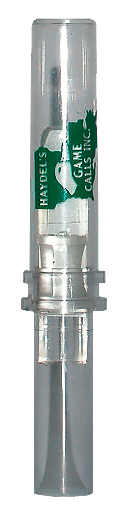 Haydel's DR85 Double Reed Mallard Duck Call - Clear Plastic