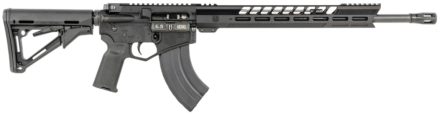 Diamondback DB1732N001 DB15 6.5 Grendel 18" 5+1,28+1 Black Adjustable Magpul CTR Stock Black Magpul MOE K2 Grip with Black Gold Lower 15" M-Lok