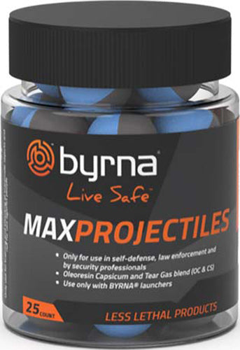 Byrna MAX Projectiles 25-Count Tub .68 Caliber