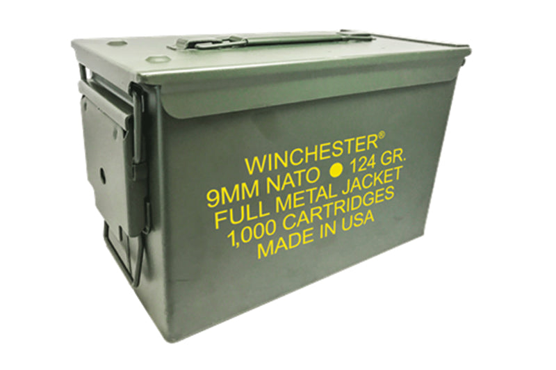 Winchester USA Nato Ammo Can 9mm Luger / Parabellum 124 gr FMJ ammo