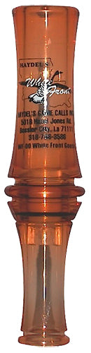 Haydel's Game Calls WF00 White Front Goose Open Call - Specklebelly Clucks & Yodels, Brown Acrylic