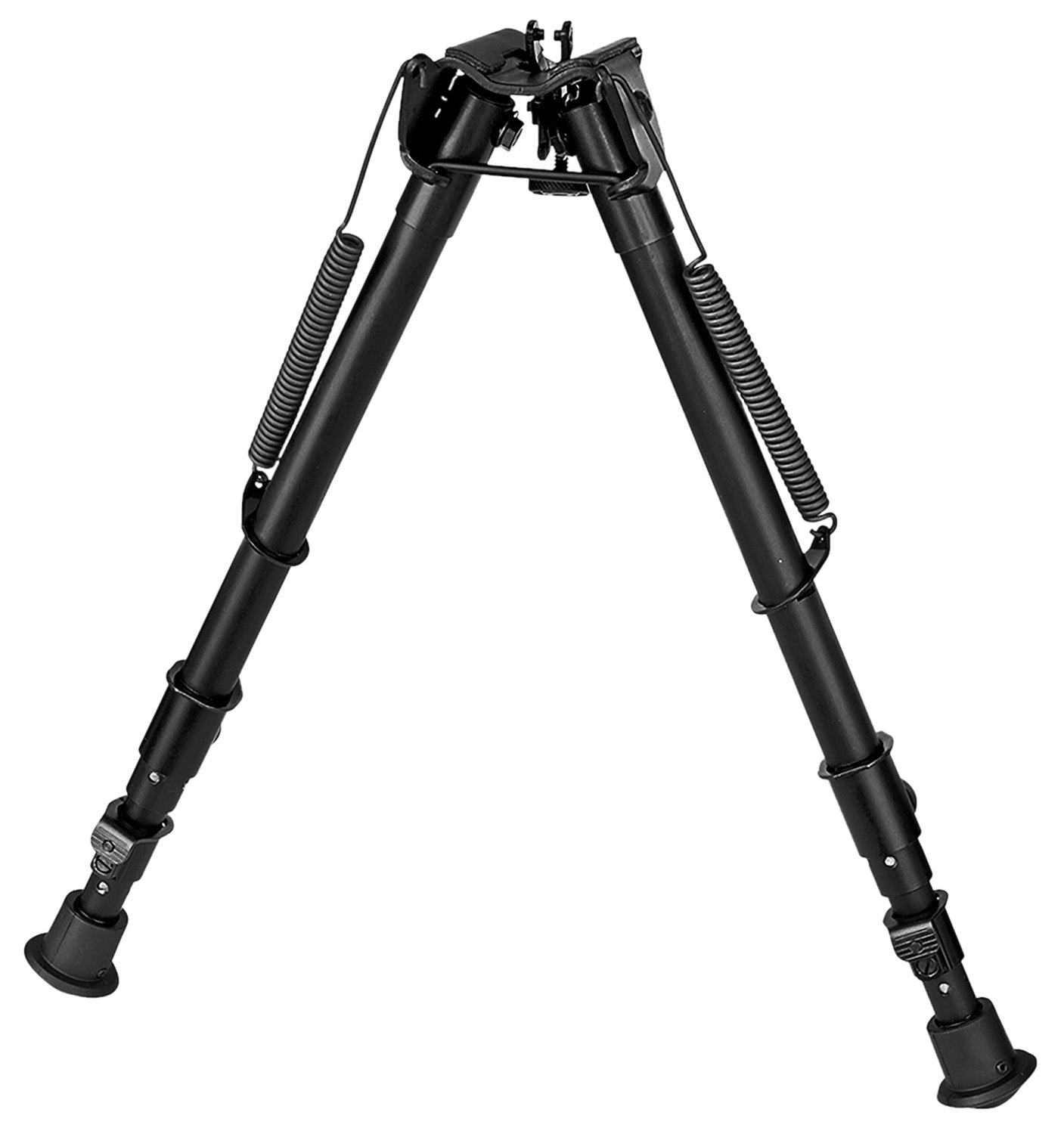 Harris 251A2 Non-Swivel Bipod 12-25" Black Steel/Aluminum with Rubber Feet