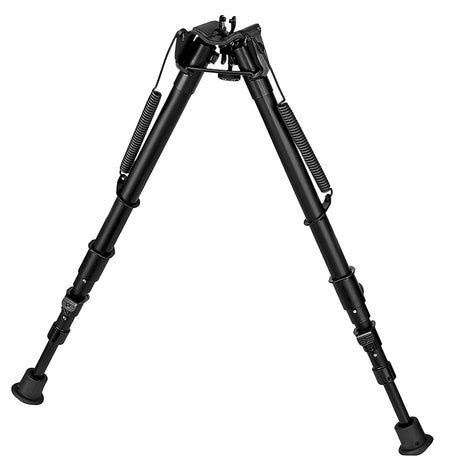 Harris 25C1A2 Non-Swivel Bipod 13.5-27" Black Steel/Aluminum with Rubber Feet