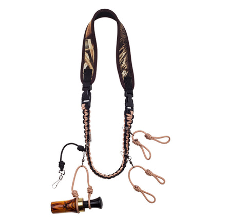 Duck Commander DNBQL3 Cut Em Lanyard Camo Neoprene Around Neck with Double Loop Drop