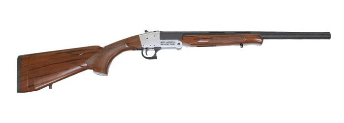 Rock Island TK105 Traditional Single Shot 20 Gauge with 20" Black Parkerized Barrel, 3" Chamber, 1rd Capacity, Silver Anodized Metal Finish & Woodgrain Finish Synthetic Stock Right Hand (Full Size)
