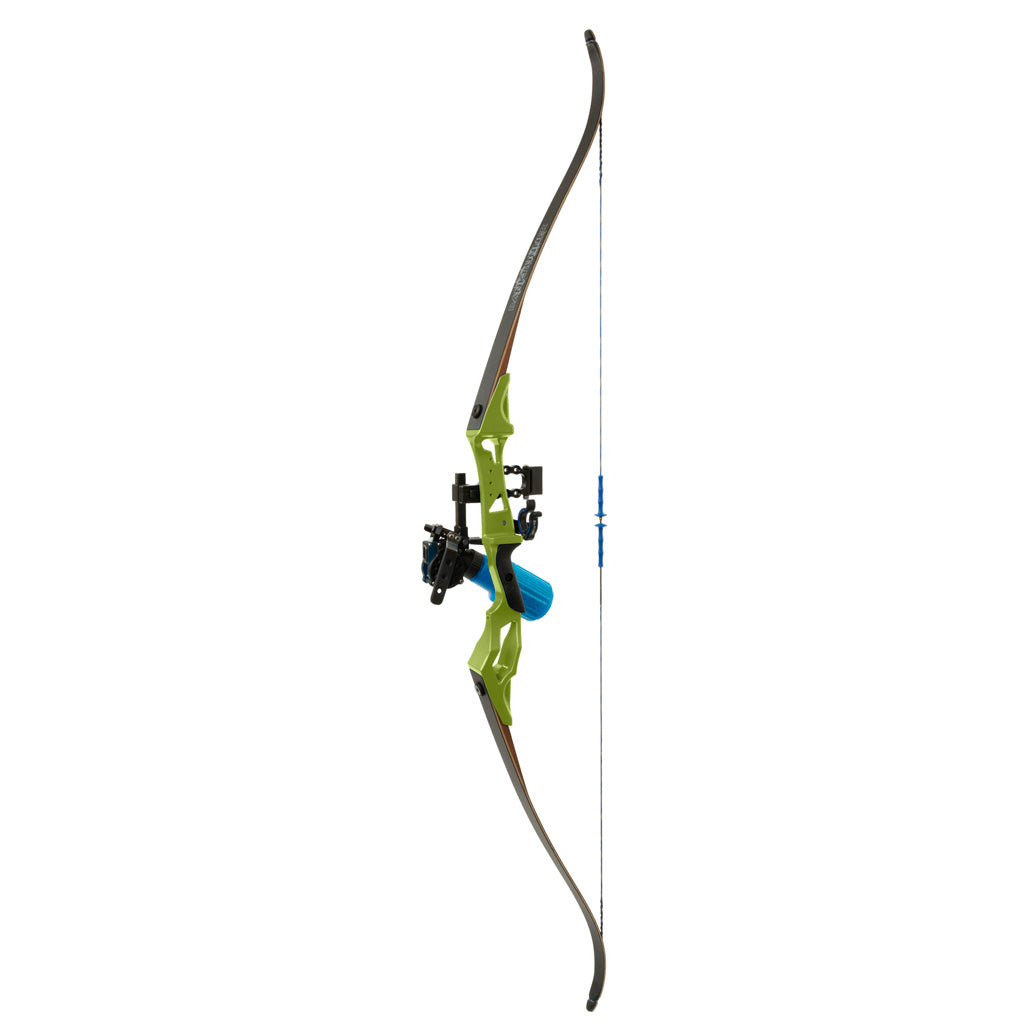 Fin Finder Bank Runner Bowfishing Recurve Package Winch Pro Reel Green 35 lbs. RH