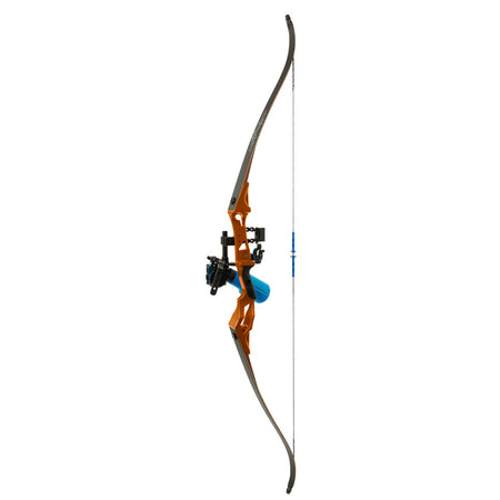 Fin Finder Bank Runner Bowfishing Recurve Package Winch Pro Reel Orange 35 lbs. RH