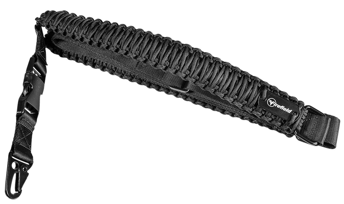 Firefield FF46000 Single Point Tactical Paracord Sling Black Adjustable Rifle