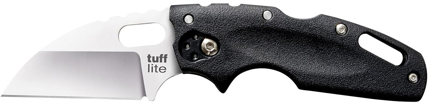 Cold Steel 20LT Tuff Lite 2.50" Folding Sheepsfoot Plain Edge AUS-8A Stainless Steel Blade, Black Griv-Ex Handle