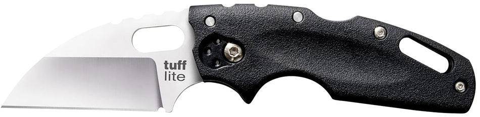 Cold Steel 20LT Tuff Lite 2.50" Folding Sheepsfoot Plain Edge AUS-8A Stainless Steel Blade, Black Griv-Ex Handle