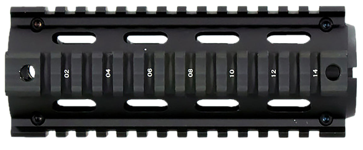Aim Sports MT021 M4 Carbine 6" Drop-In Quad Rail Handguard Black Anodized Aluminum