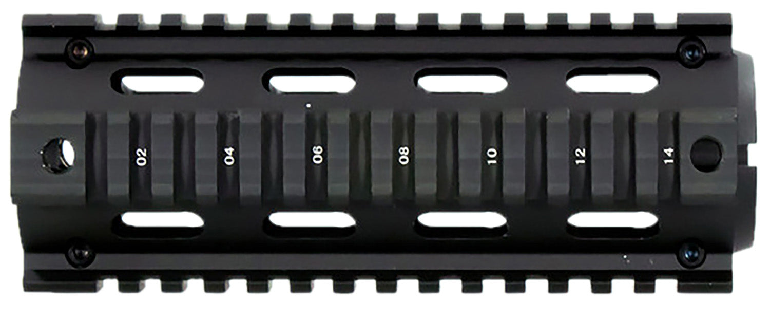 Aim Sports MT021 M4 Carbine 6" Drop-In Quad Rail Handguard Black Anodized Aluminum