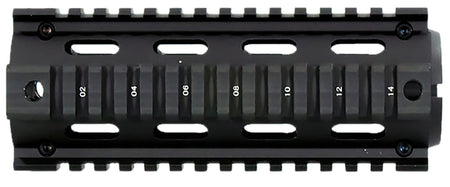 Aim Sports MT021 M4 Carbine 6" Drop-In Quad Rail Handguard Black Anodized Aluminum