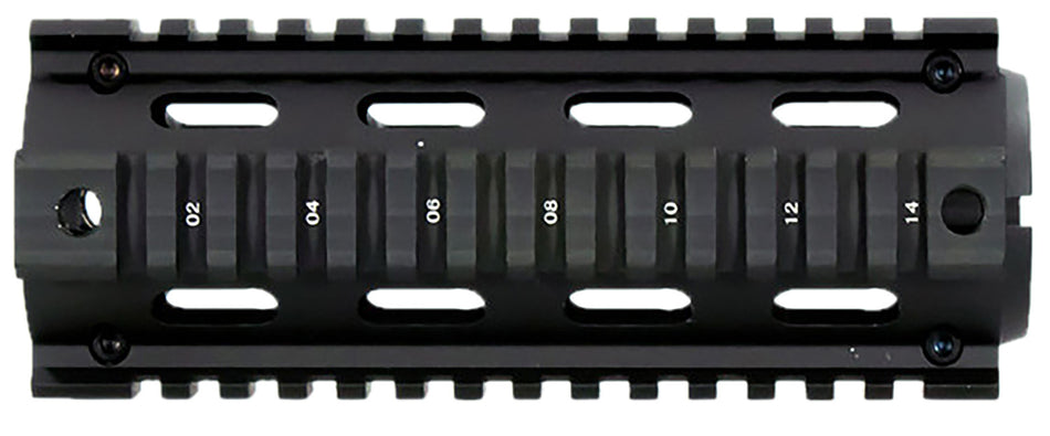 Aim Sports MT021 M4 Carbine 6" Drop-In Quad Rail Handguard Black Anodized Aluminum