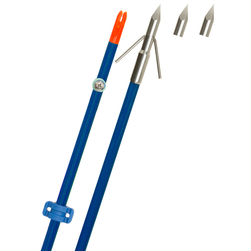 Fin Finder Raider Pro Bowfishing Arrow Blue with Riptide Point 32in
