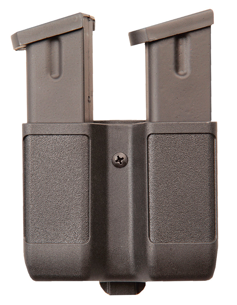 Blackhawk 410610PBK Double Mag Case Black Polymer Belt Clip Double Stack 9mm/40/45/357