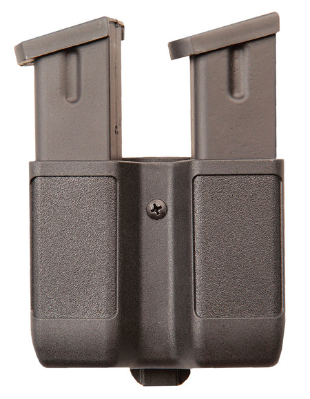 Blackhawk 410610PBK Double Mag Case Black Polymer Belt Clip Double Stack 9mm/40/45/357