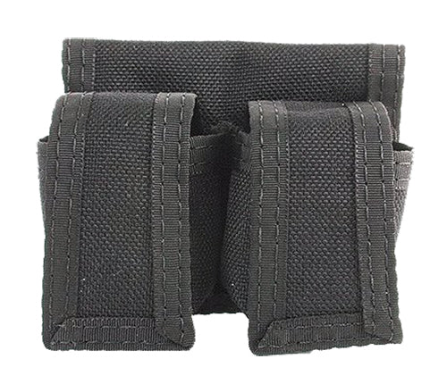 HKS 100B Double Speedloader Case Black Cordura Hook & Loop Closure