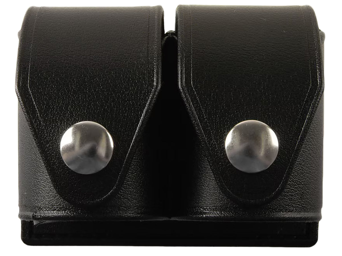 HKS 203PLBN Double Speedloader Case Large Black Hytrel Belt Loop 2.25" Belts