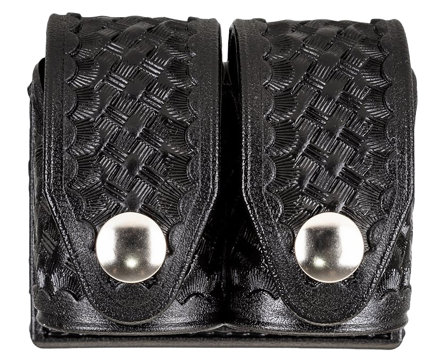 HKS 203BLBN Double Speedloader Case Large Black Hytrel Belt Loop 2.25" Belts