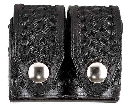 HKS 203BLBN Double Speedloader Case Large Black Hytrel Belt Loop 2.25" Belts