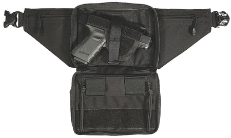 Blackhawk Fanny Pack OWB Black Cordura Holster with Belt Loop Fits Most Small To Large Autos & Revolvers Ambidextrous