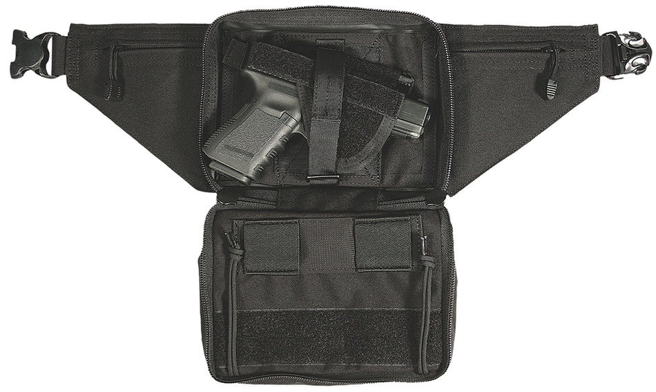 Blackhawk Fanny Pack OWB Black Cordura Holster with Belt Loop Fits Most Small To Large Autos & Revolvers Ambidextrous