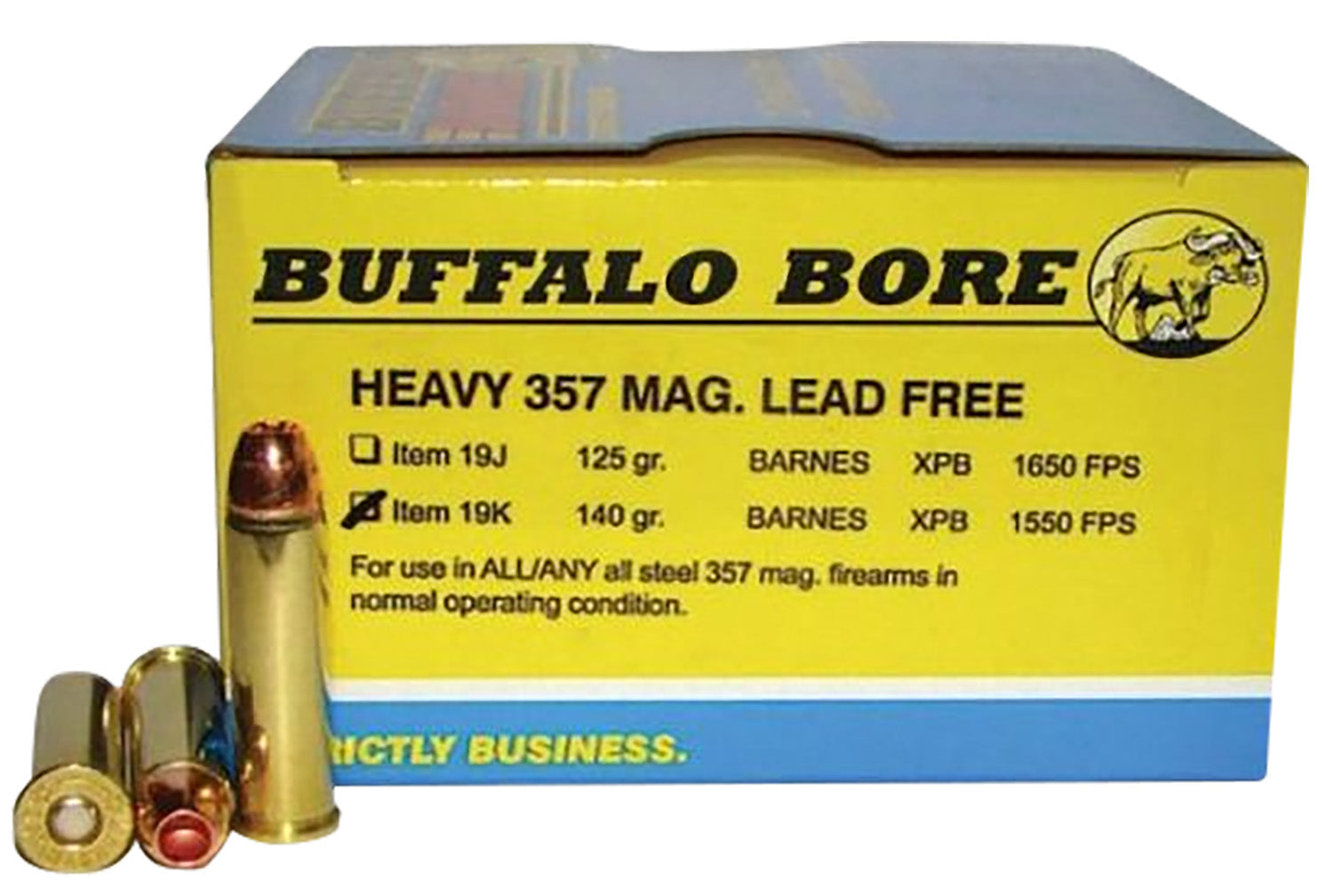 Buffalo Bore BUFFALO-BARNES LEAD-FREE HEAVY .357 Magnum 140 gr CSHP ammo