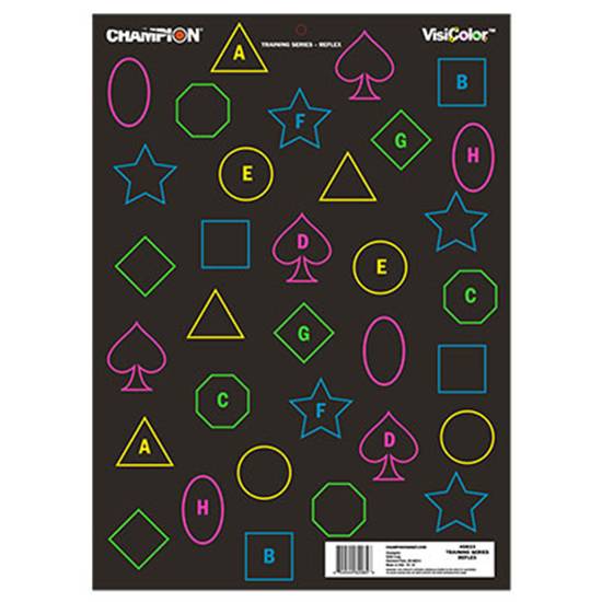 Champion Targets 45834 VisiColor Silhouette Shooting Targets 12-Pack