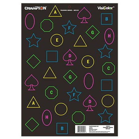 Champion Targets 45834 VisiColor Silhouette Shooting Targets 12-Pack