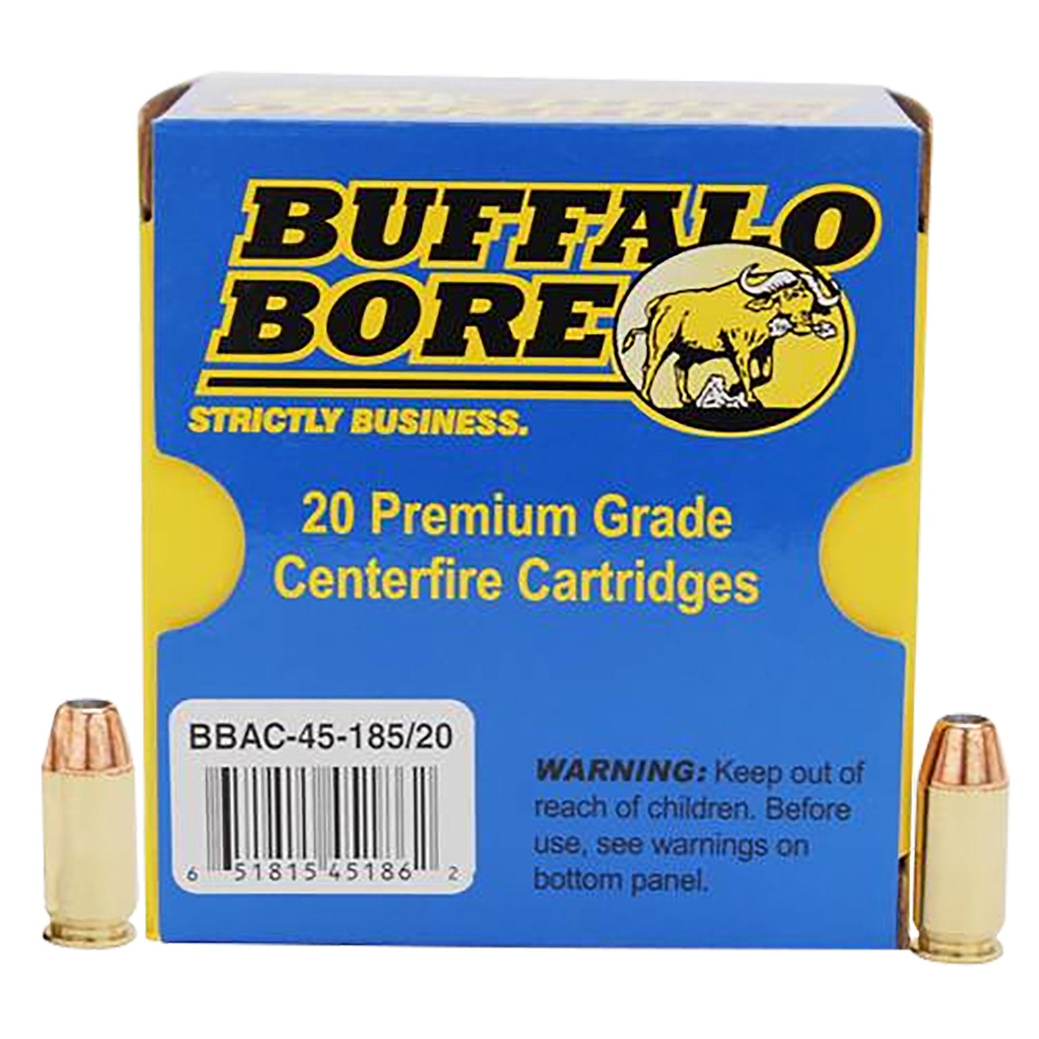 Buffalo Bore Personal Defense .45 ACP/Auto 185 gr JHP ammo
