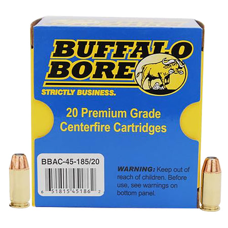 Buffalo Bore Personal Defense .45 ACP/Auto 185 gr JHP ammo