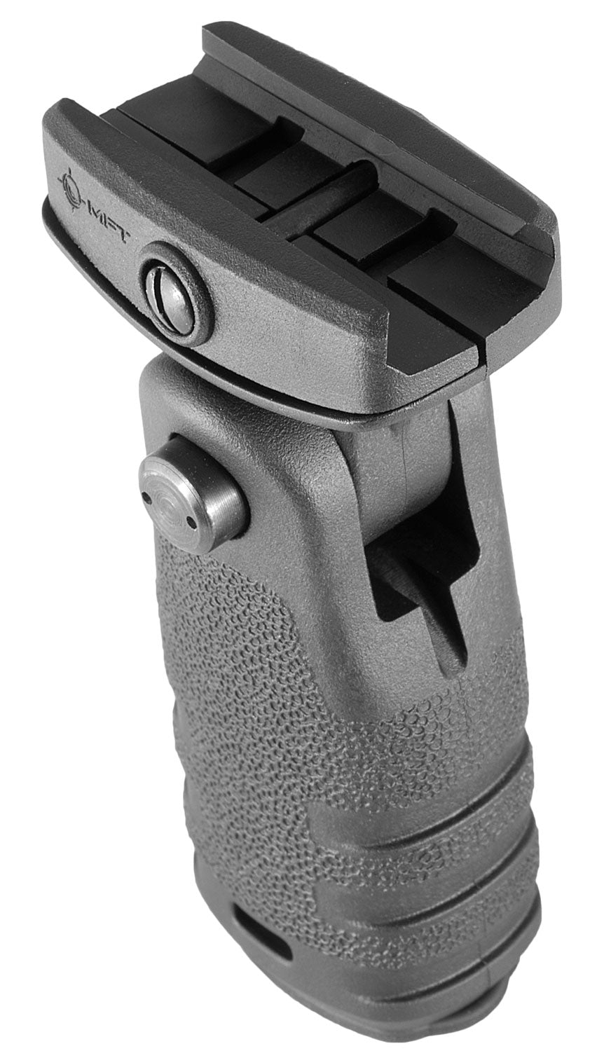 Mission First Tactical RFG React Folding Vertical Grip Black Polymer for AR Platform