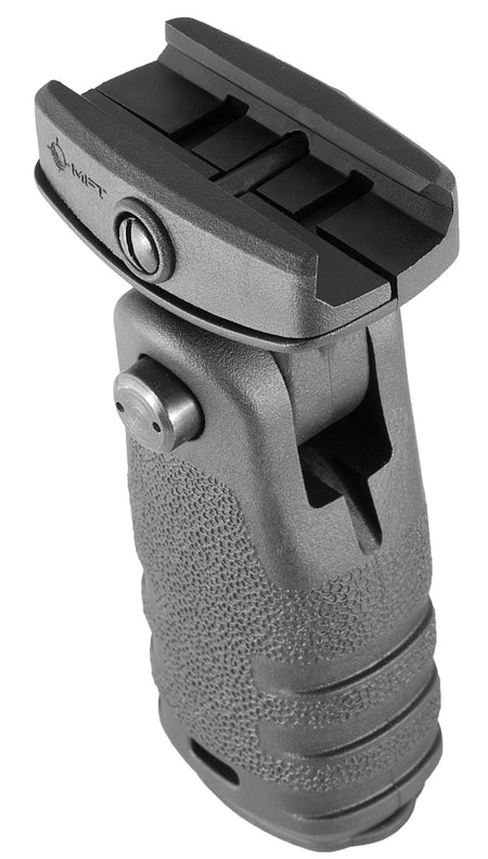 Mission First Tactical RFG React Folding Vertical Grip Black Polymer for AR Platform