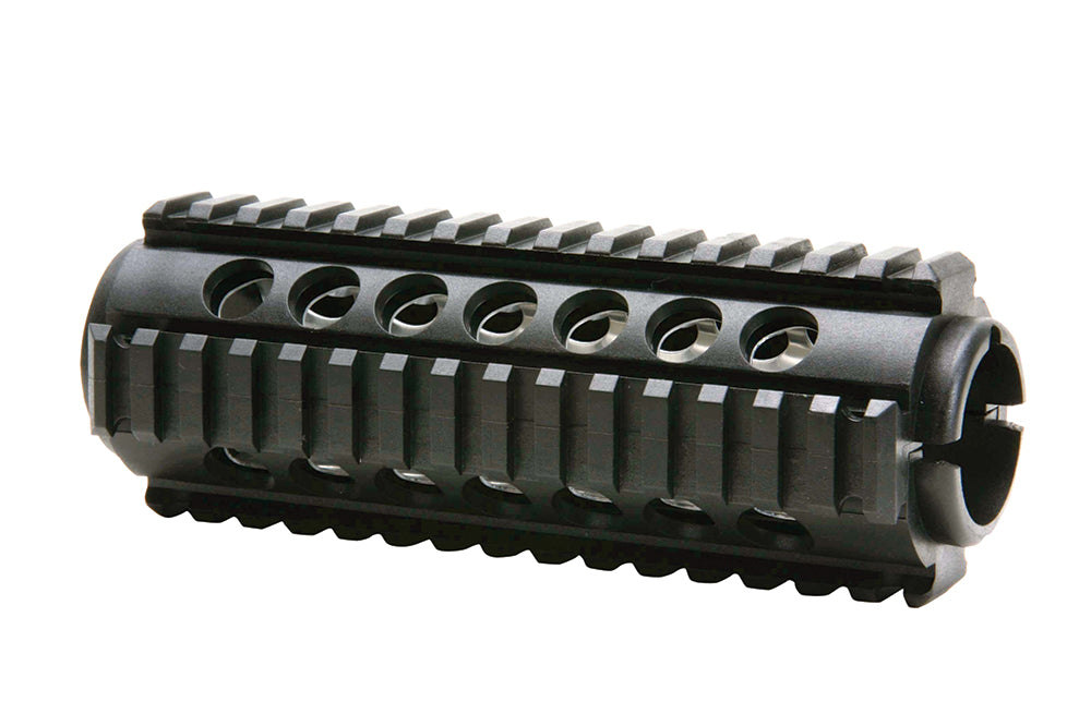 ProMag PM242 AR-15 Carbine Quad Rail Handguard, 2-Piece Polymer with Aluminum Heat Shield, Black