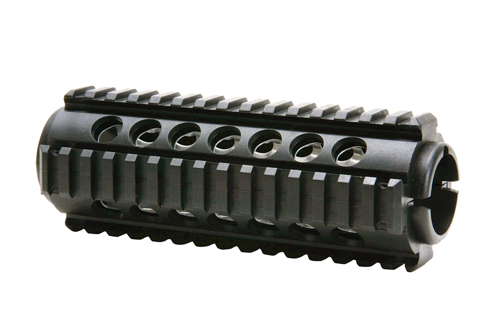 ProMag PM242 AR-15 Carbine Quad Rail Handguard, 2-Piece Polymer with Aluminum Heat Shield, Black