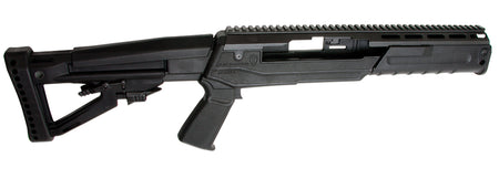 Archangel AA1430 Sparta Conversion Stock Black Synthetic 4 Position Collapsible Pistol Grip for Ruger Mini-14 Mini Thirty