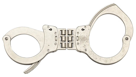 Smith & Wesson 350133 Model 1H-1 Universal Hinged Handcuffs – Nickel Carbon Steel