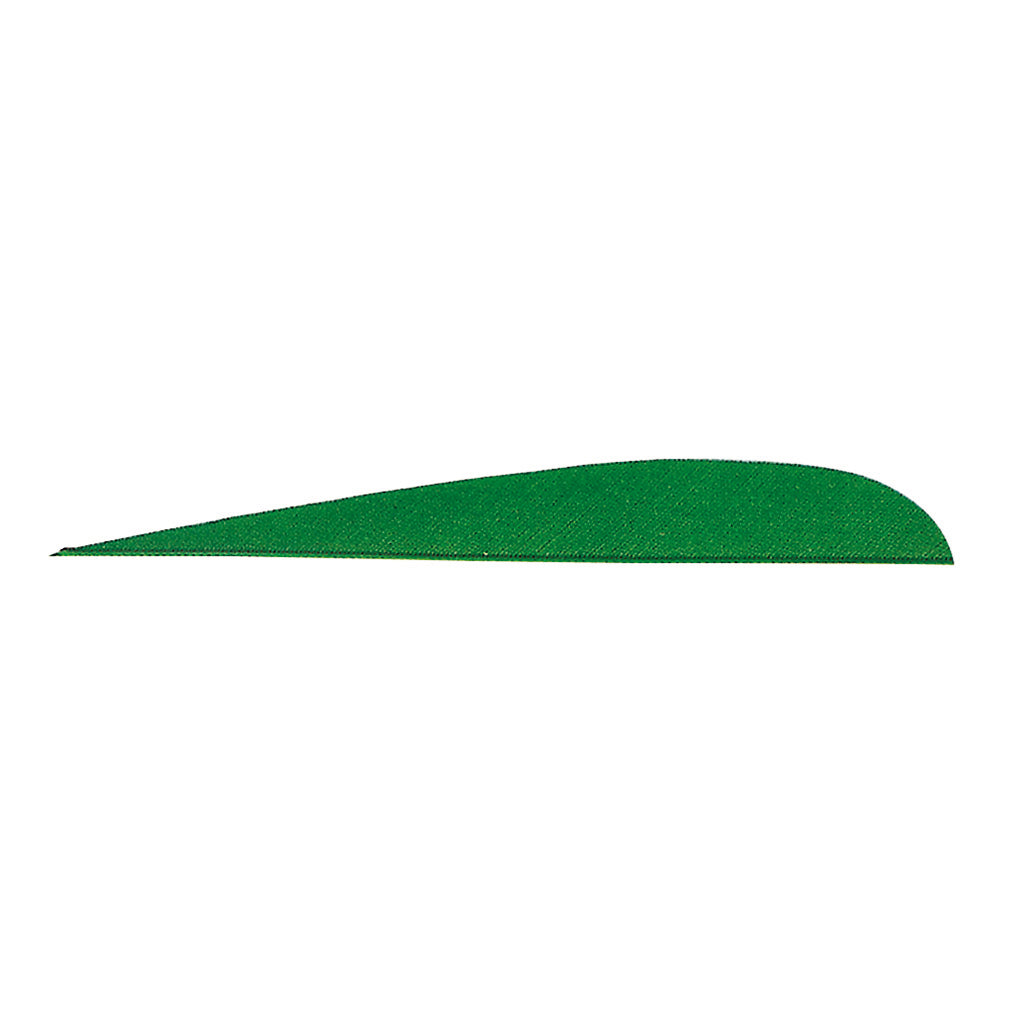 Gateway Parabolic Arrow Feathers Green 5 in. Right Wing 100 Pack
