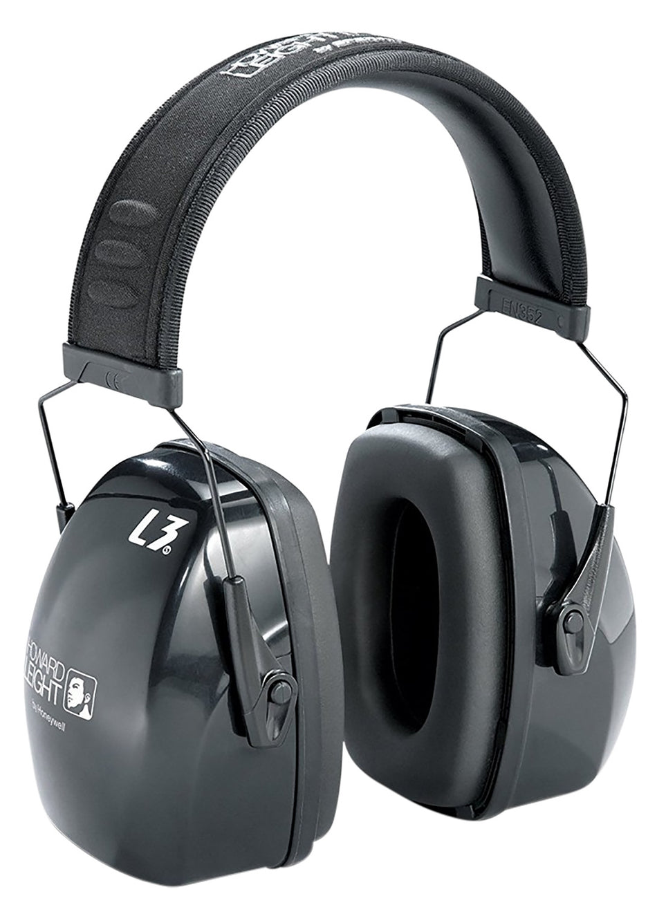 Howard Leight R03318 Leightning L3 Passive Earmuffs NRR 30 dB Black Adult 1 Pair