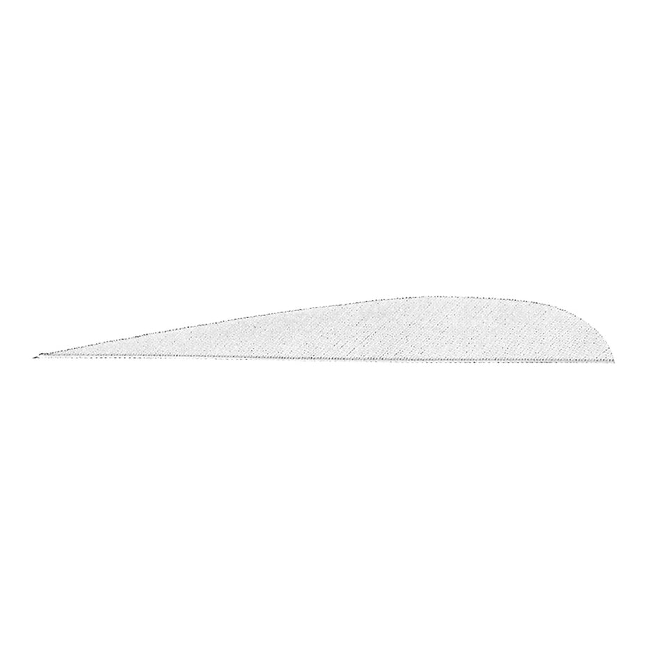 Gateway Parabolic Arrow Feathers White 5 in. Right Wing 100 Pack