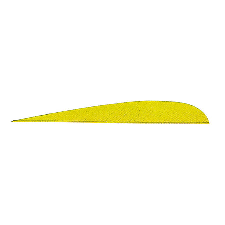 Gateway Parabolic Arrow Feathers Neon Yellow 5 in. Right Wing 100 Pack