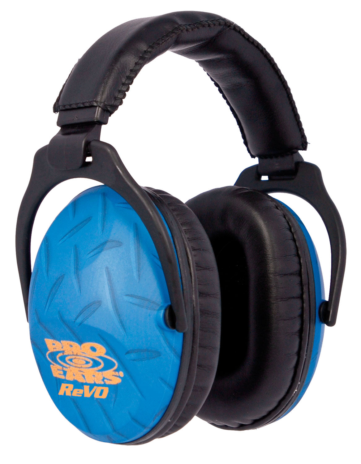 Pro Ears PE26UY010 ReVO Passive Earmuff 26dB Over-the-Head Black with Blue Diamond Plate Pattern Youth 1 Pair