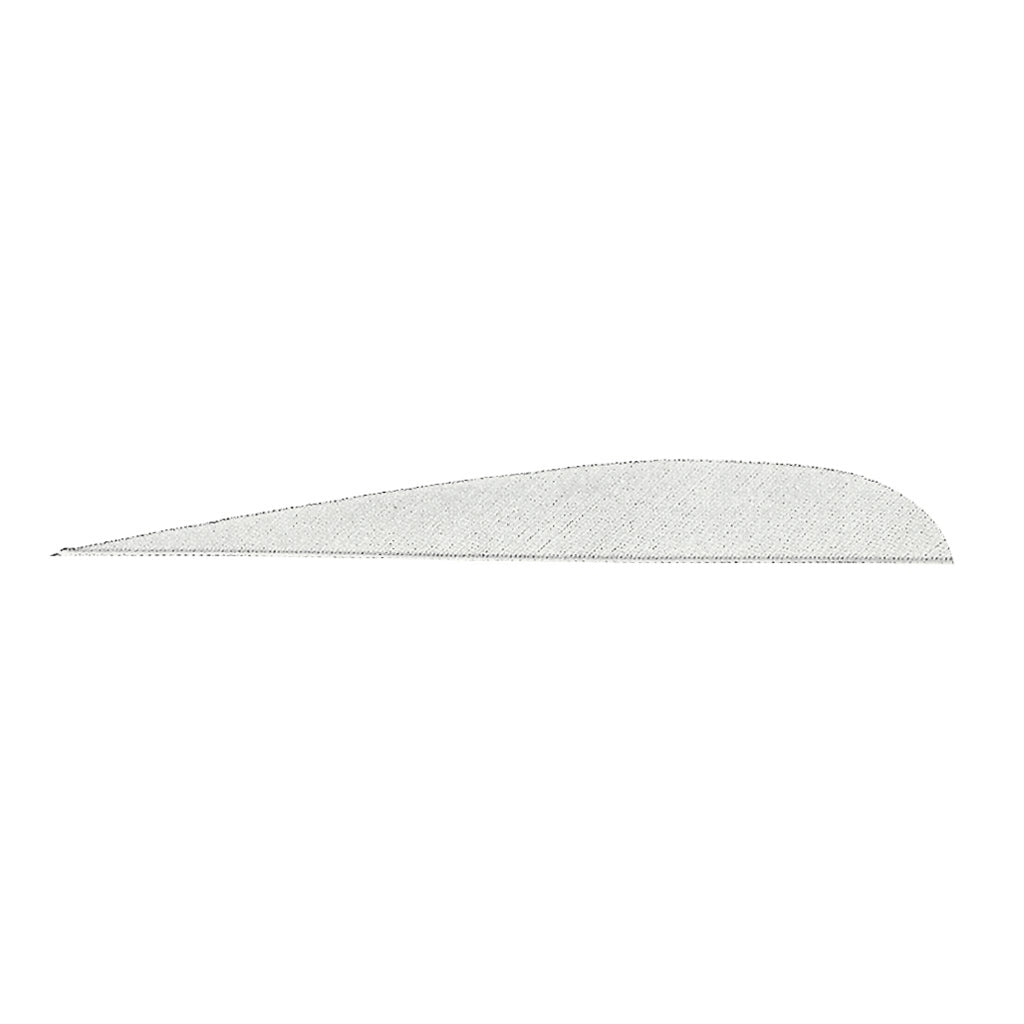 Gateway Parabolic Arrow Feathers White 5 in. Left Wing 100 Pack