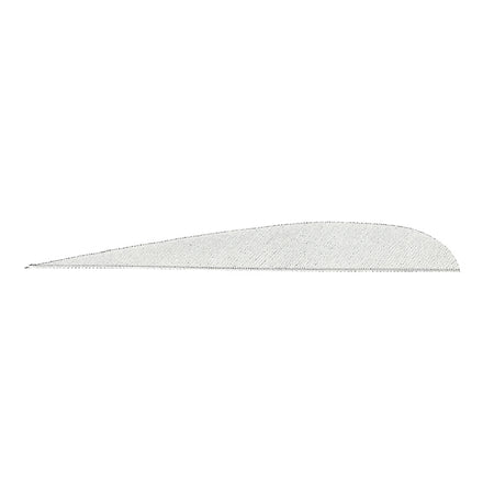 Gateway Parabolic Arrow Feathers White 5 in. Left Wing 100 Pack
