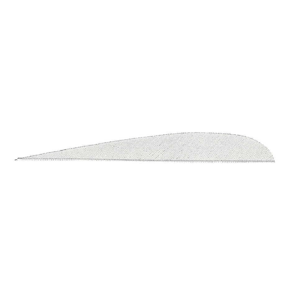 Gateway Parabolic Arrow Feathers White 5 in. Left Wing 100 Pack