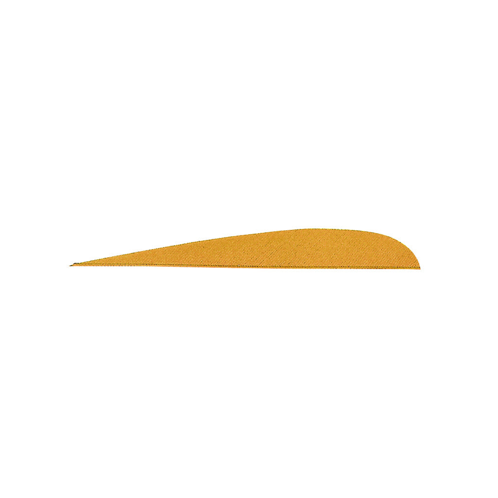 Gateway Parabolic Arrow Feathers Orange 4 in. Right Wing 100 Pack