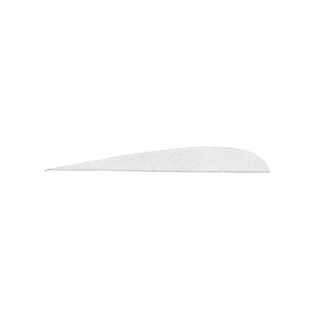 Gateway Parabolic Arrow Feathers White 4 in. Right Wing 100 Pack