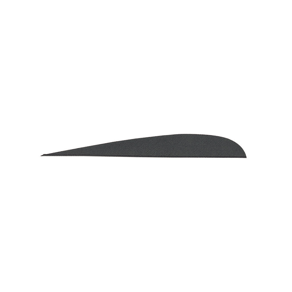 Gateway Parabolic Arrow Feathers Black 4 in. Left Wing 100 Pack